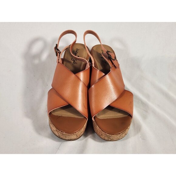 Vintage 7 Eight Womens Shoes Sandal Chunky Platform Y2K Fairycore Boho 8.5 - Picture 2 of 9